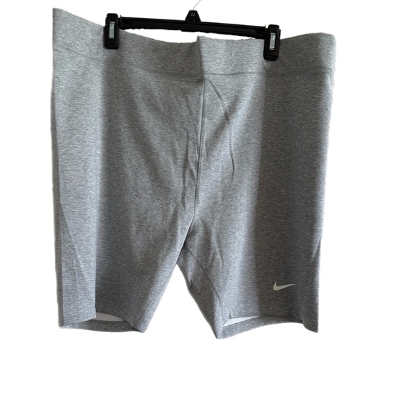 Nike Pants - Nike Heather Gray High-Rise Tight Fit 8” Shorts NWT